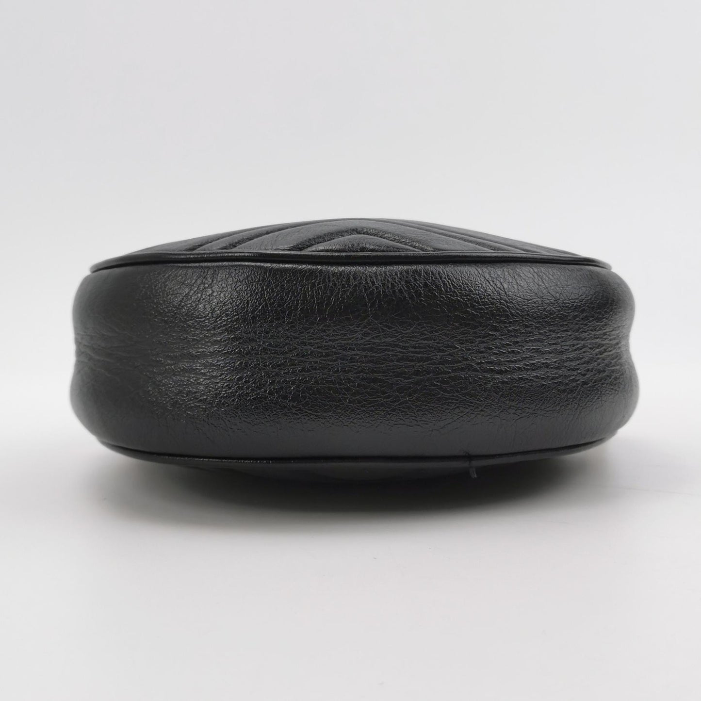 Gucci - GG Marmont Round Mini Shoulder Bag - Leather - Black - (mini)