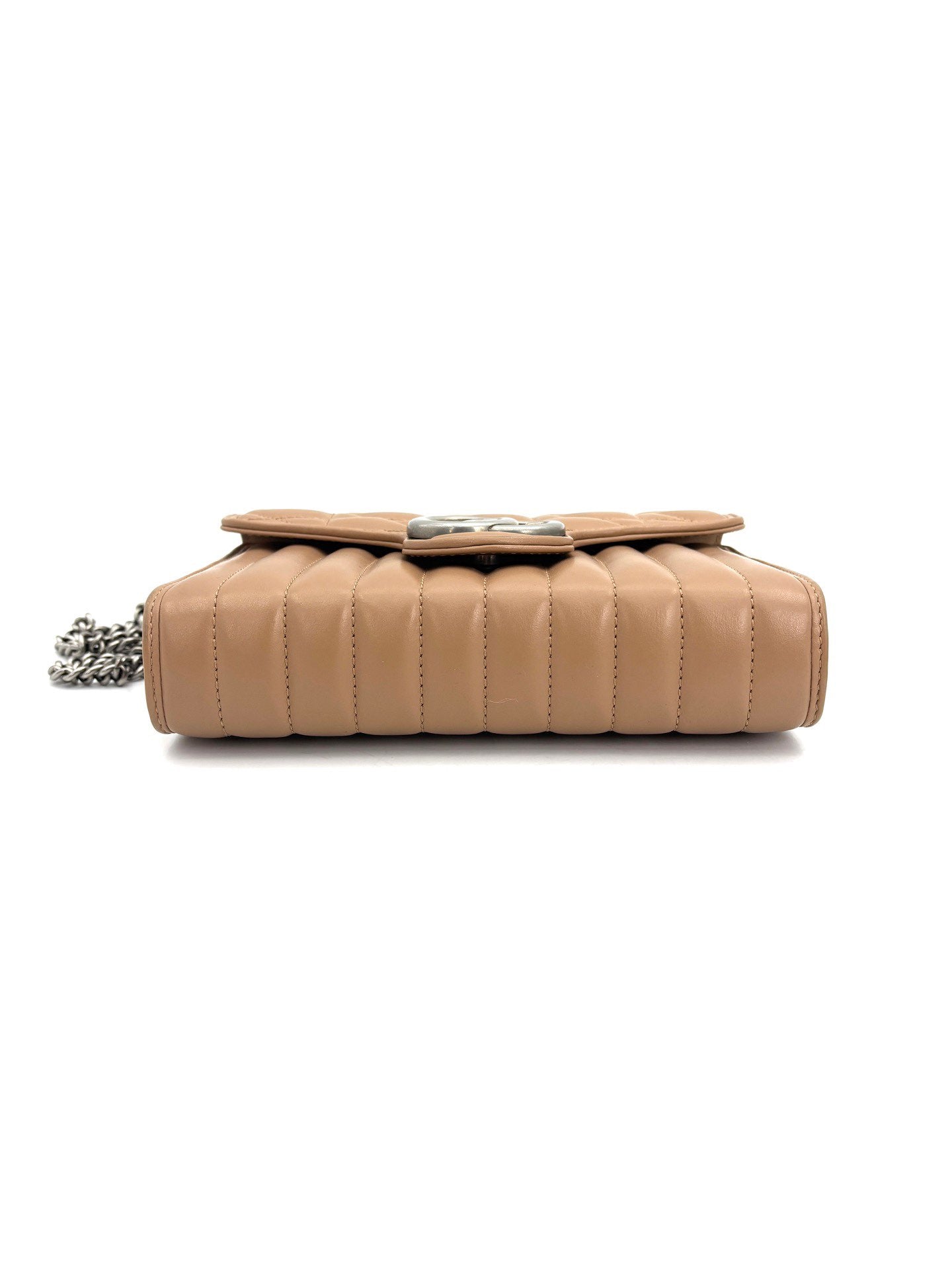 Gucci - GG Marmont Shoulder Bag - Leather - Beige - (Mini)
