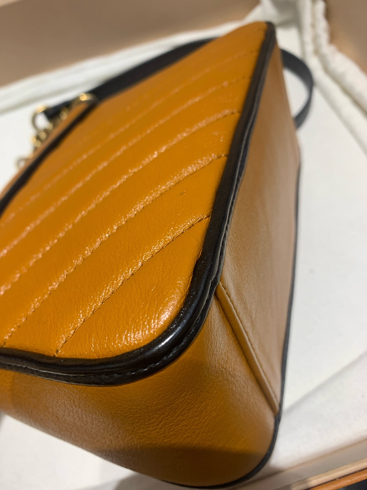 Gucci - GG Marmont Small - Leather - Brown - (small)
