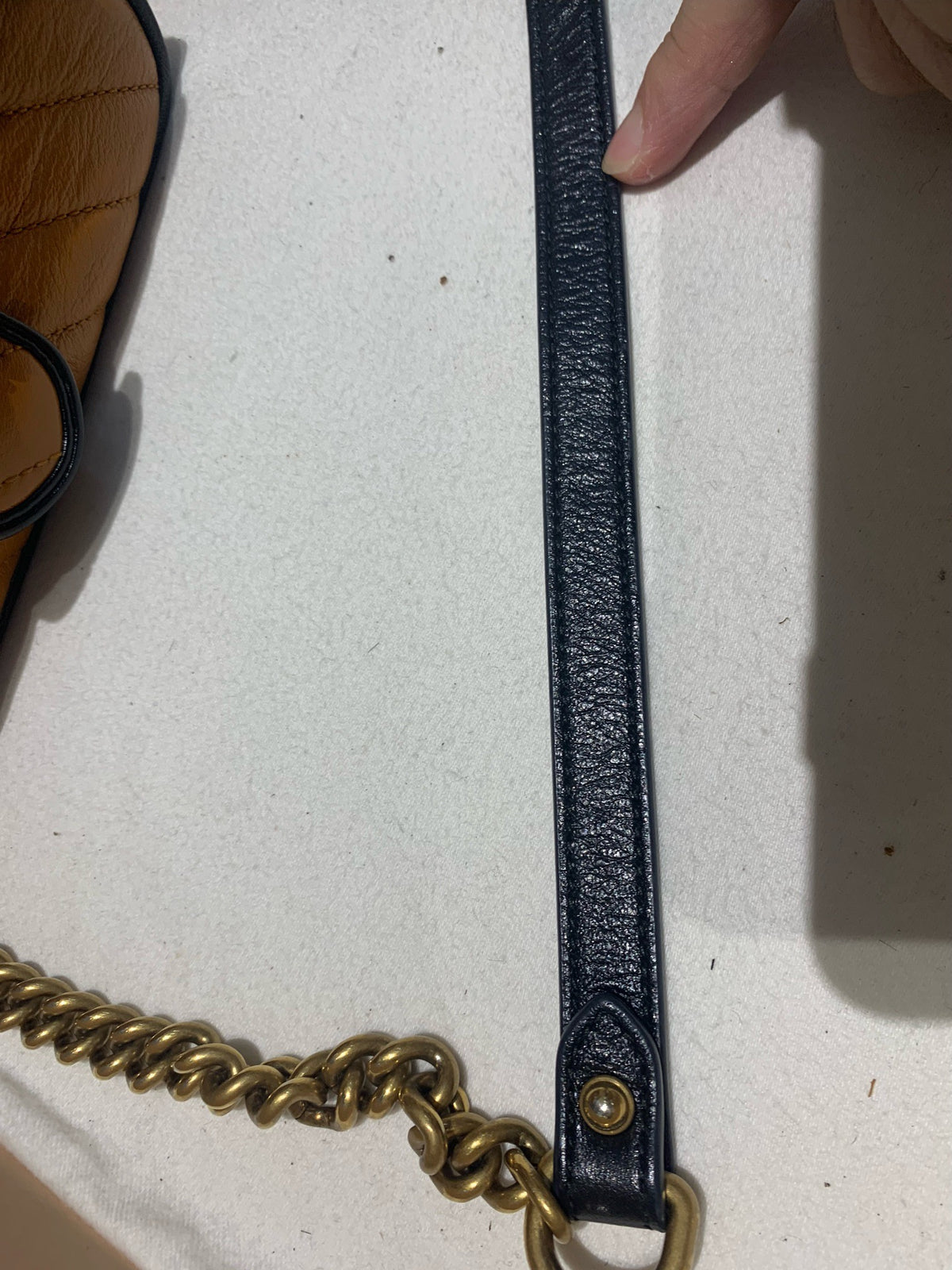Gucci - GG Marmont Small - Leather - Brown - (small)