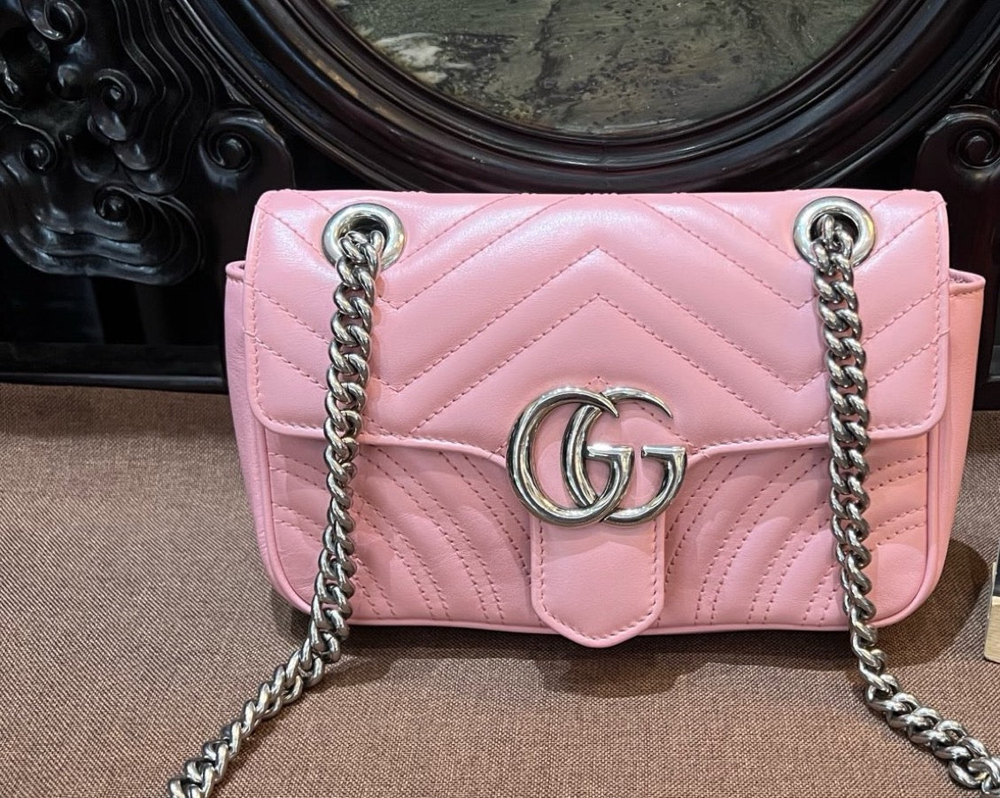 Gucci - GG Marmont Small - Leather - Pink - (Small)