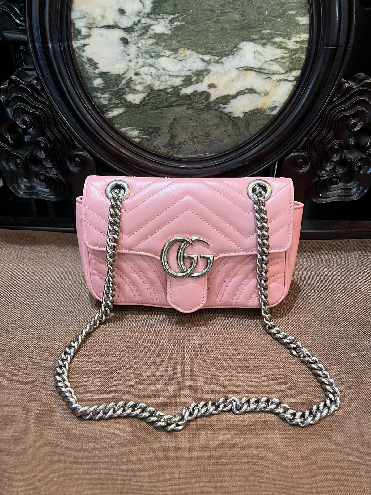 Gucci - GG Marmont Small - Leather - Pink - (Small)