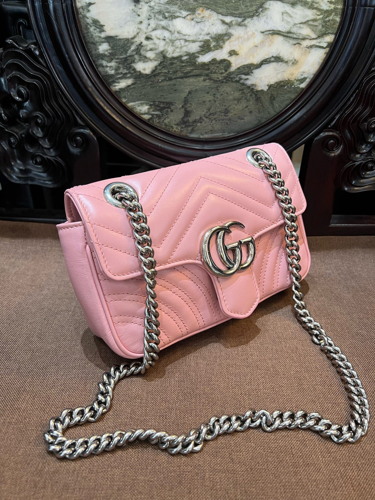 Gucci - GG Marmont Small - Leather - Pink - (Small)