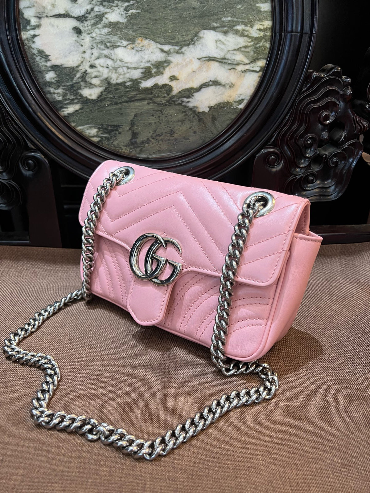 Gucci - GG Marmont Small - Leather - Pink - (Small)