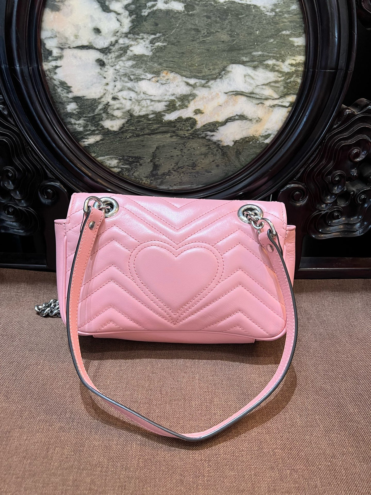 Gucci - GG Marmont Small - Leather - Pink - (Small)