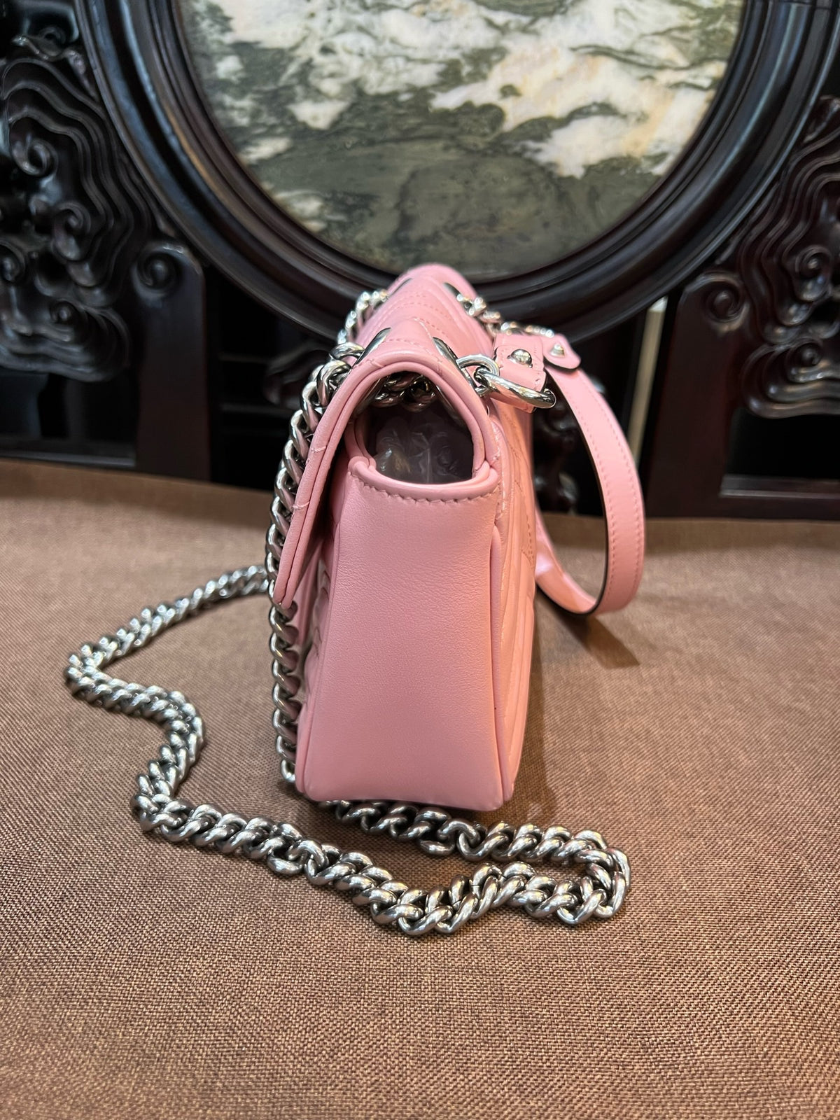 Gucci - GG Marmont Small - Leather - Pink - (Small)