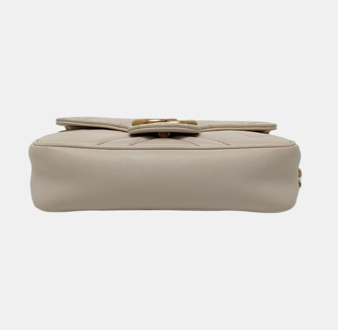 Gucci - GG Marmont Super Mini Handbag - Leather - Beige - (mini)