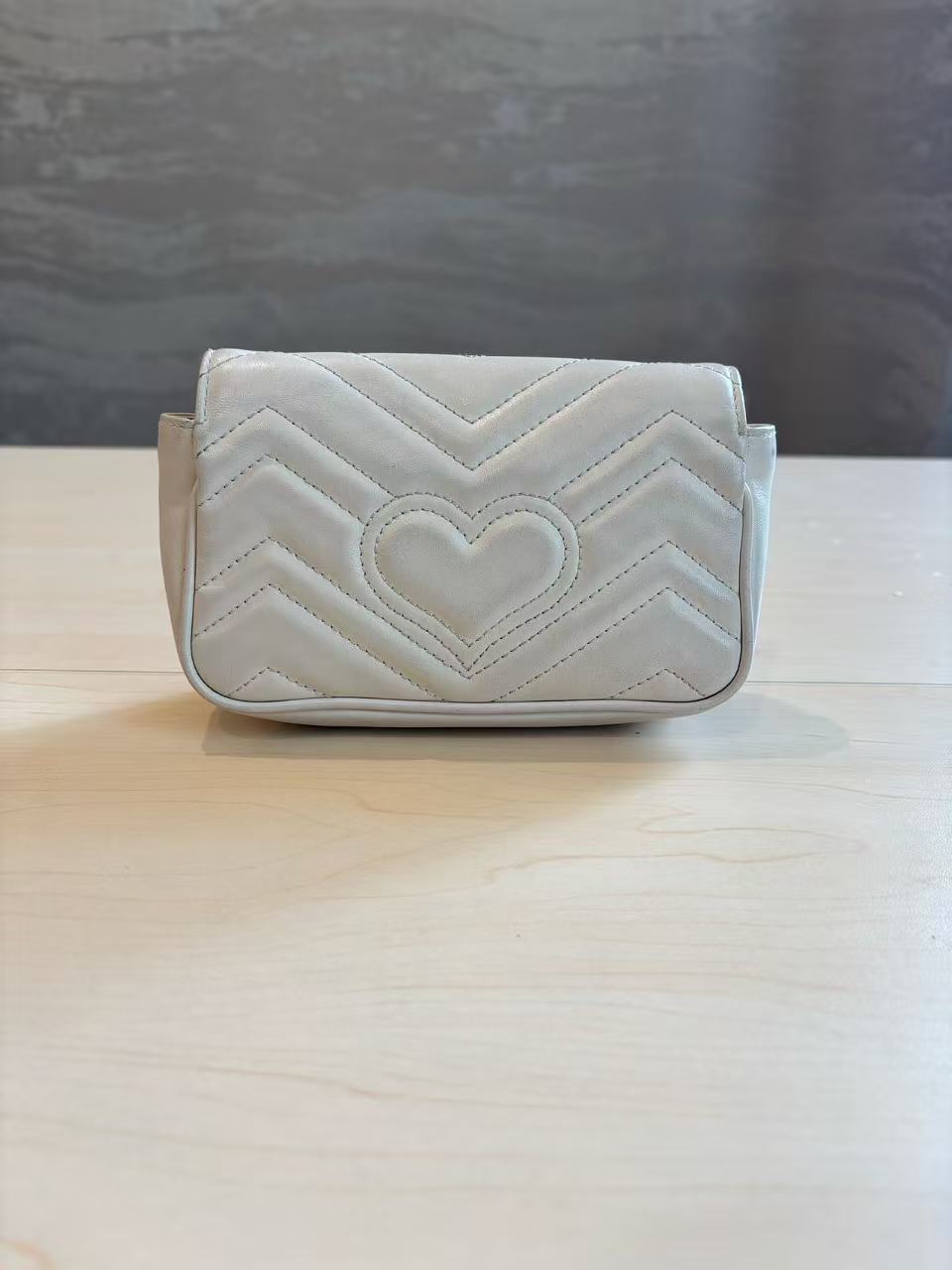 Gucci - GG Marmont Super Mini Handbag - Matelassé leather - Beige - (mini)