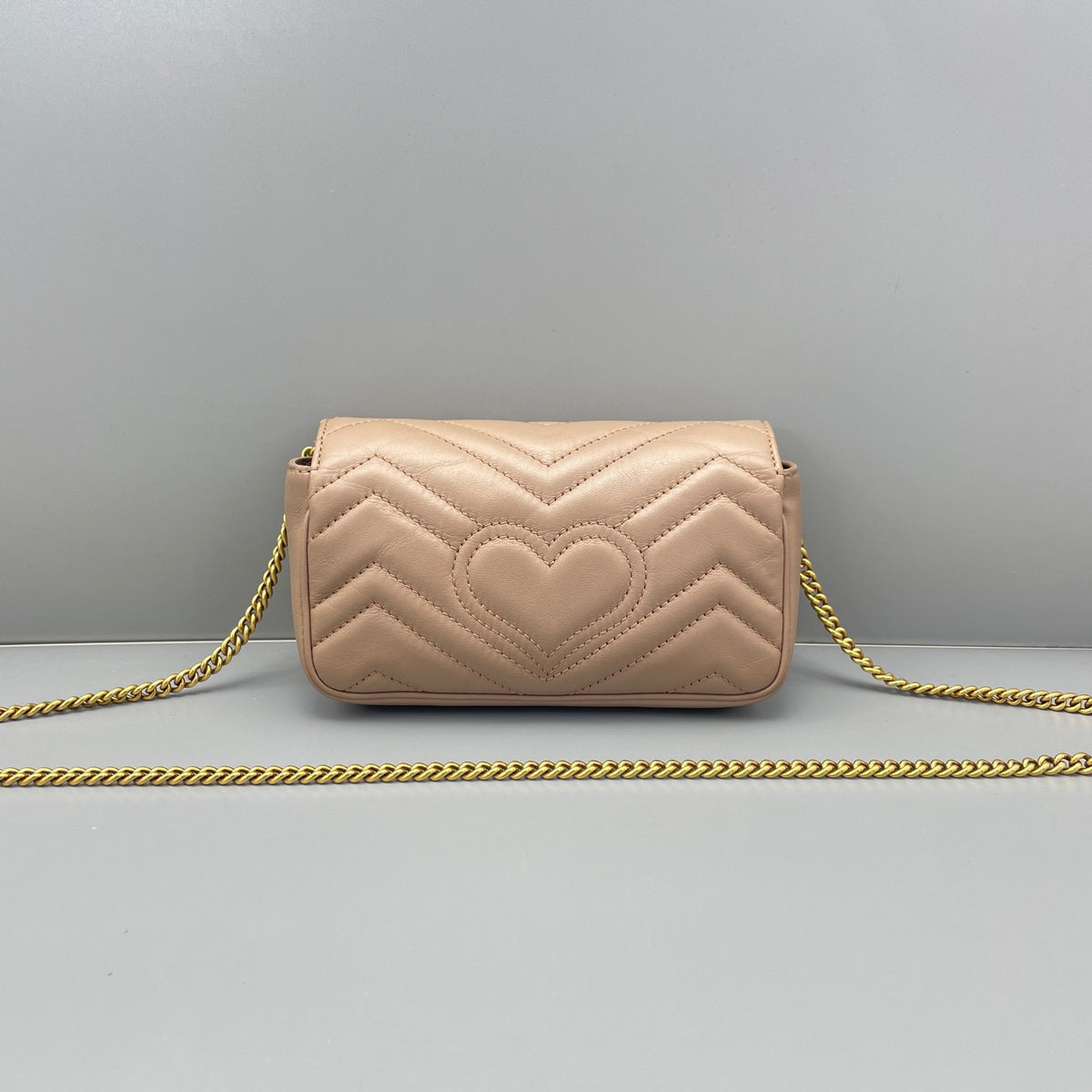 Gucci - GG Marmont Super Mini - Leather - Beige - (mini)