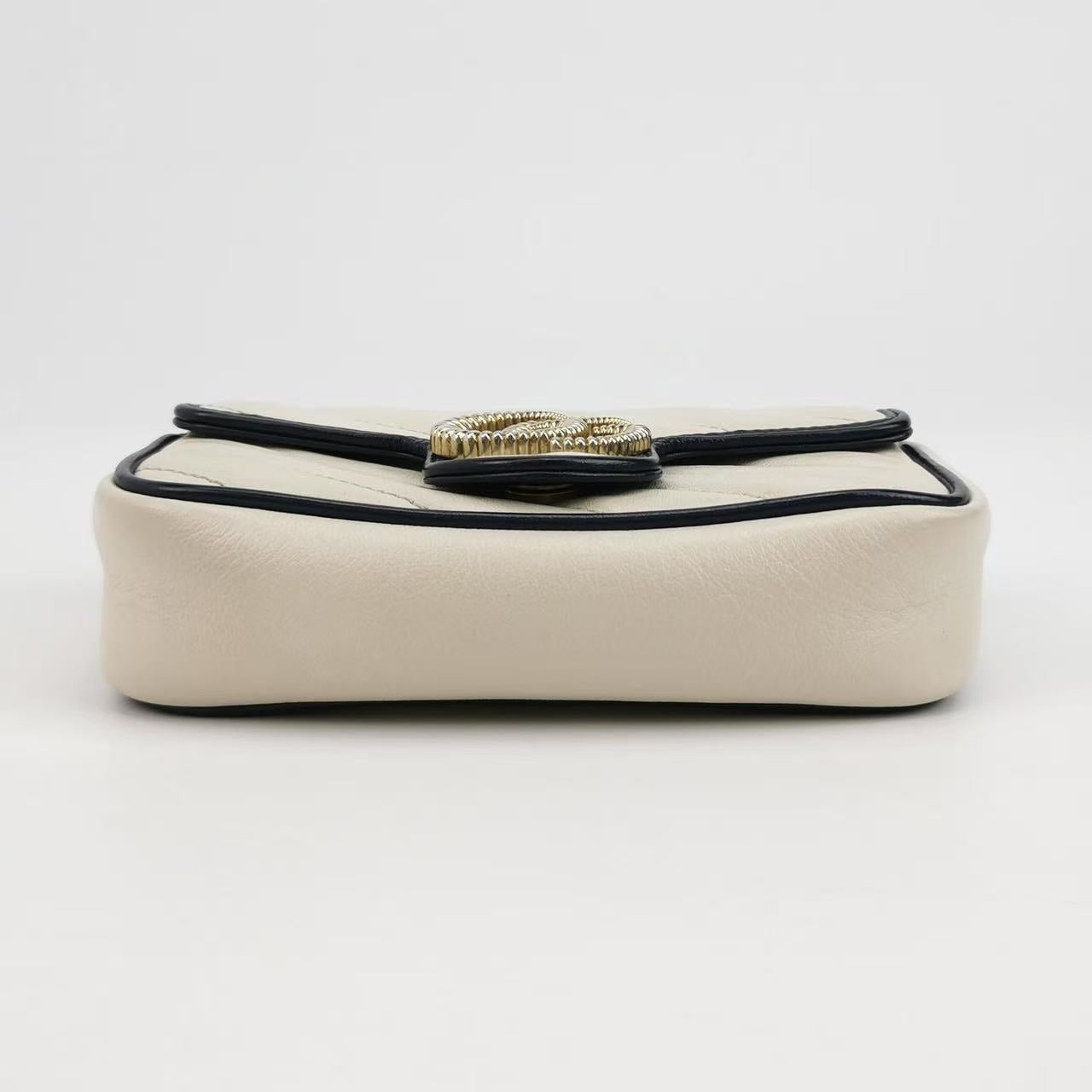 Gucci - GG Marmont Super Mini - Leather - Beige - (mini)
