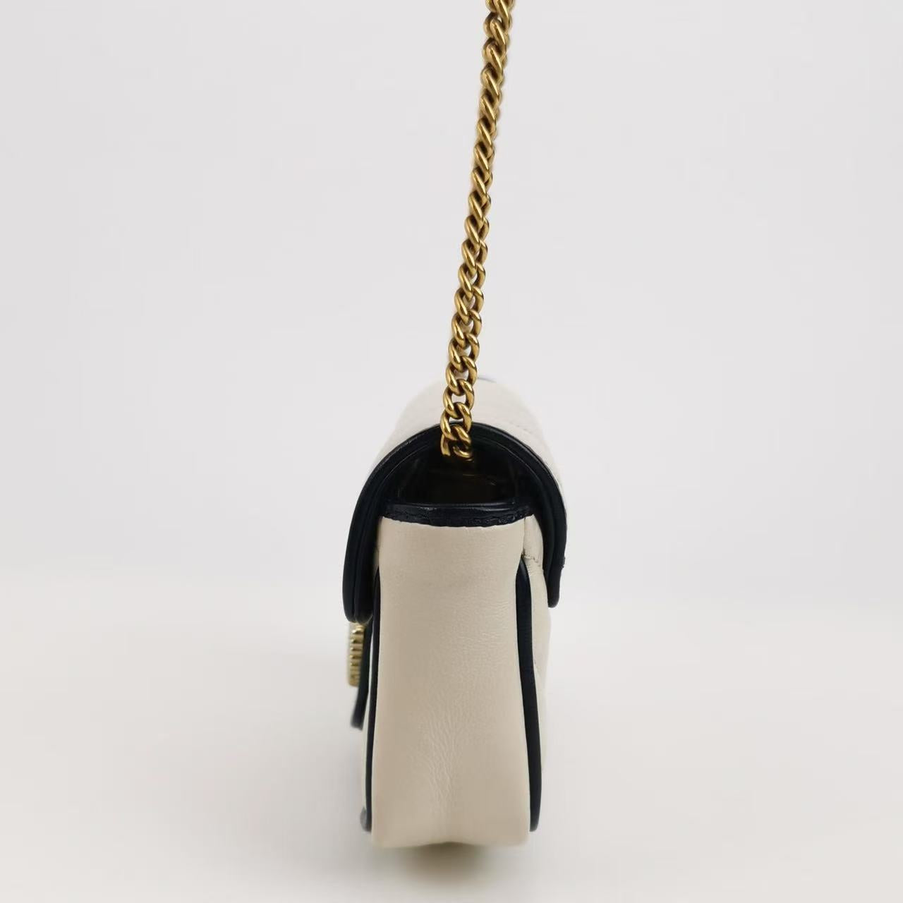 Gucci - GG Marmont Super Mini - Leather - Beige - (mini)