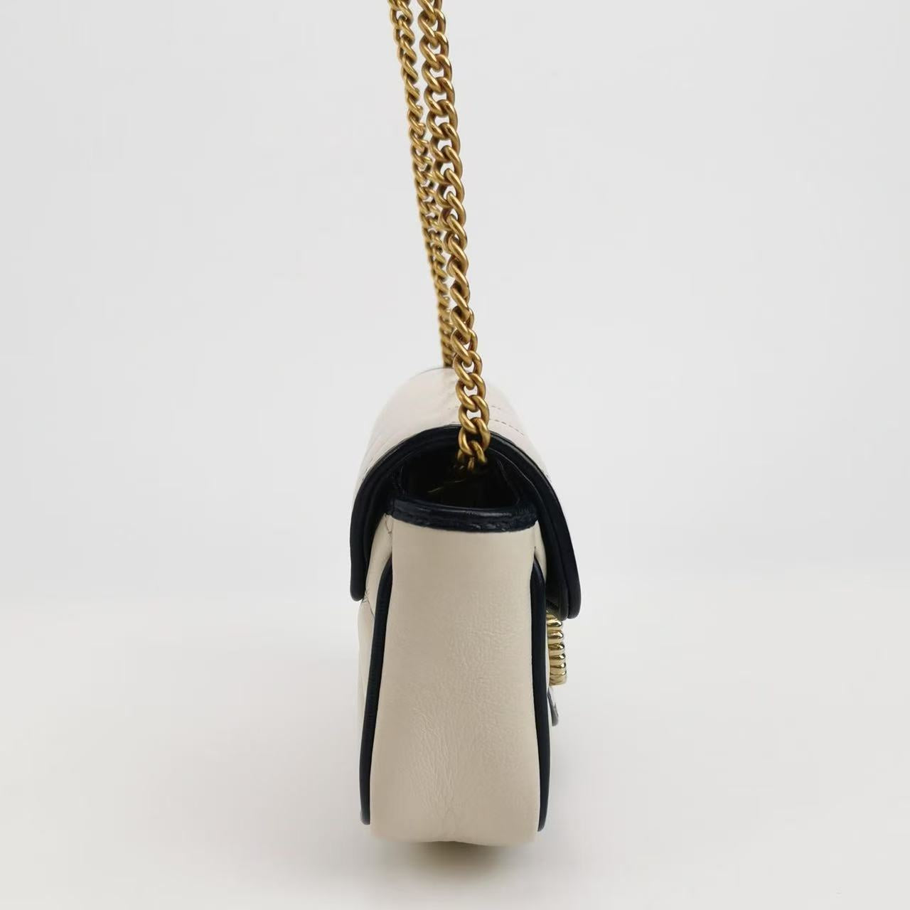Gucci - GG Marmont Super Mini - Leather - Beige - (mini)
