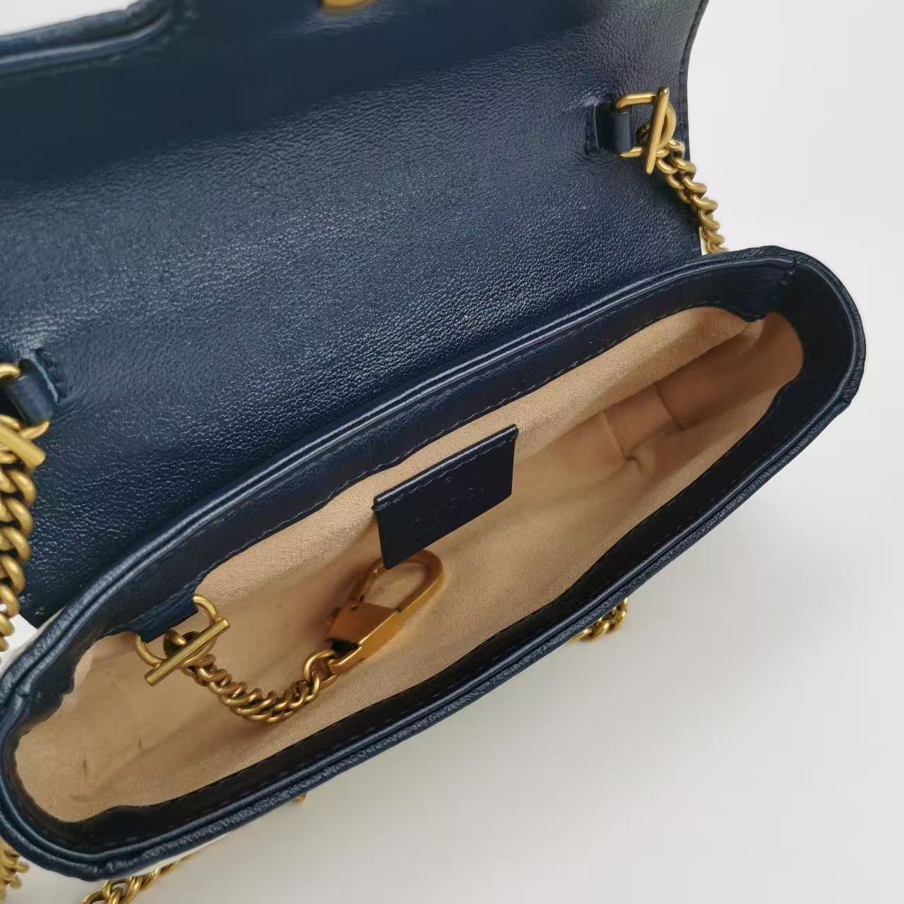 Gucci - GG Marmont Super Mini - Leather - Beige - (mini)