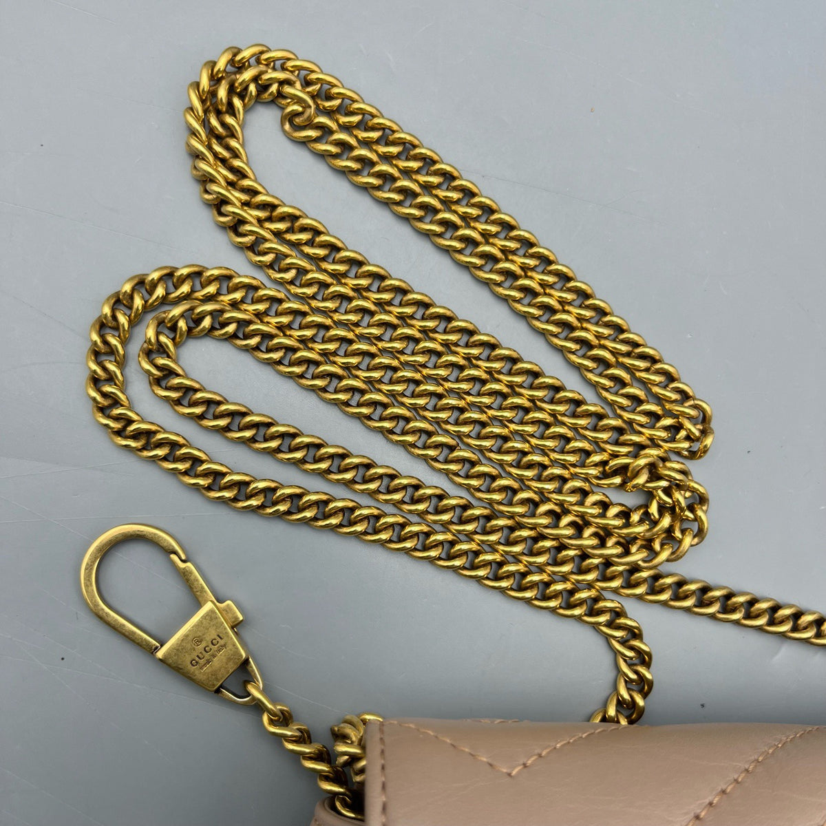 Gucci - GG Marmont Super Mini - Leather - Beige - (mini)