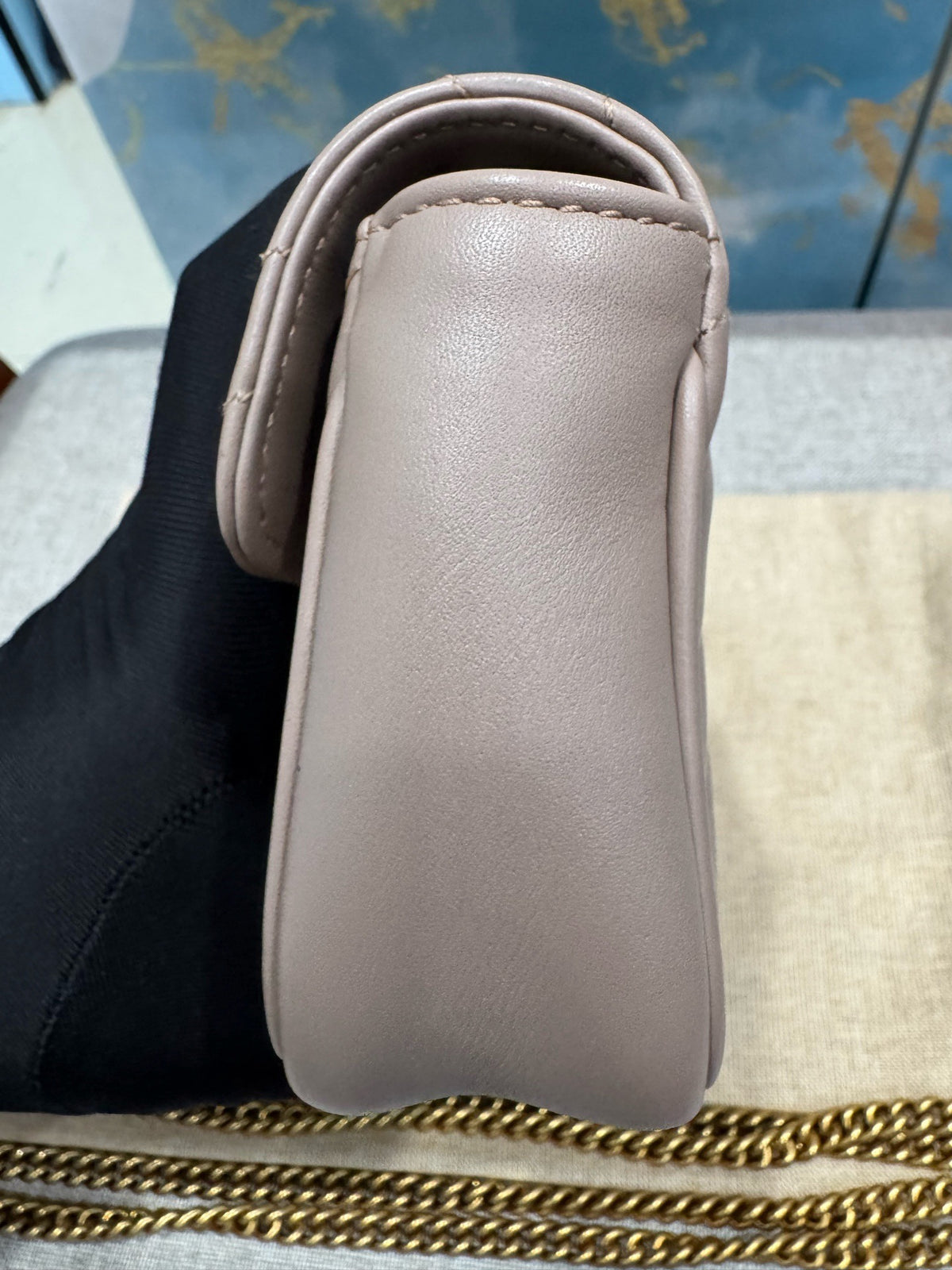 Gucci - GG Marmont Super Mini - Leather - Beige - (mini)