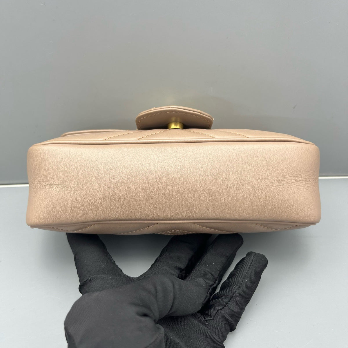 Gucci - GG Marmont Super Mini - Leather - Beige - (mini)