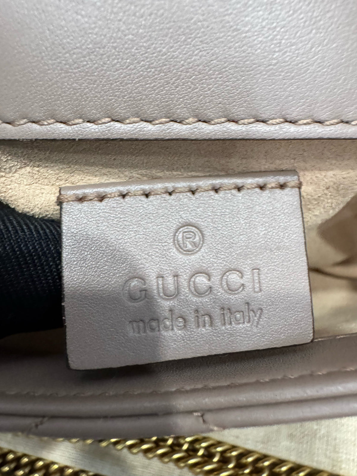 Gucci - GG Marmont Super Mini - Leather - Beige - (mini)