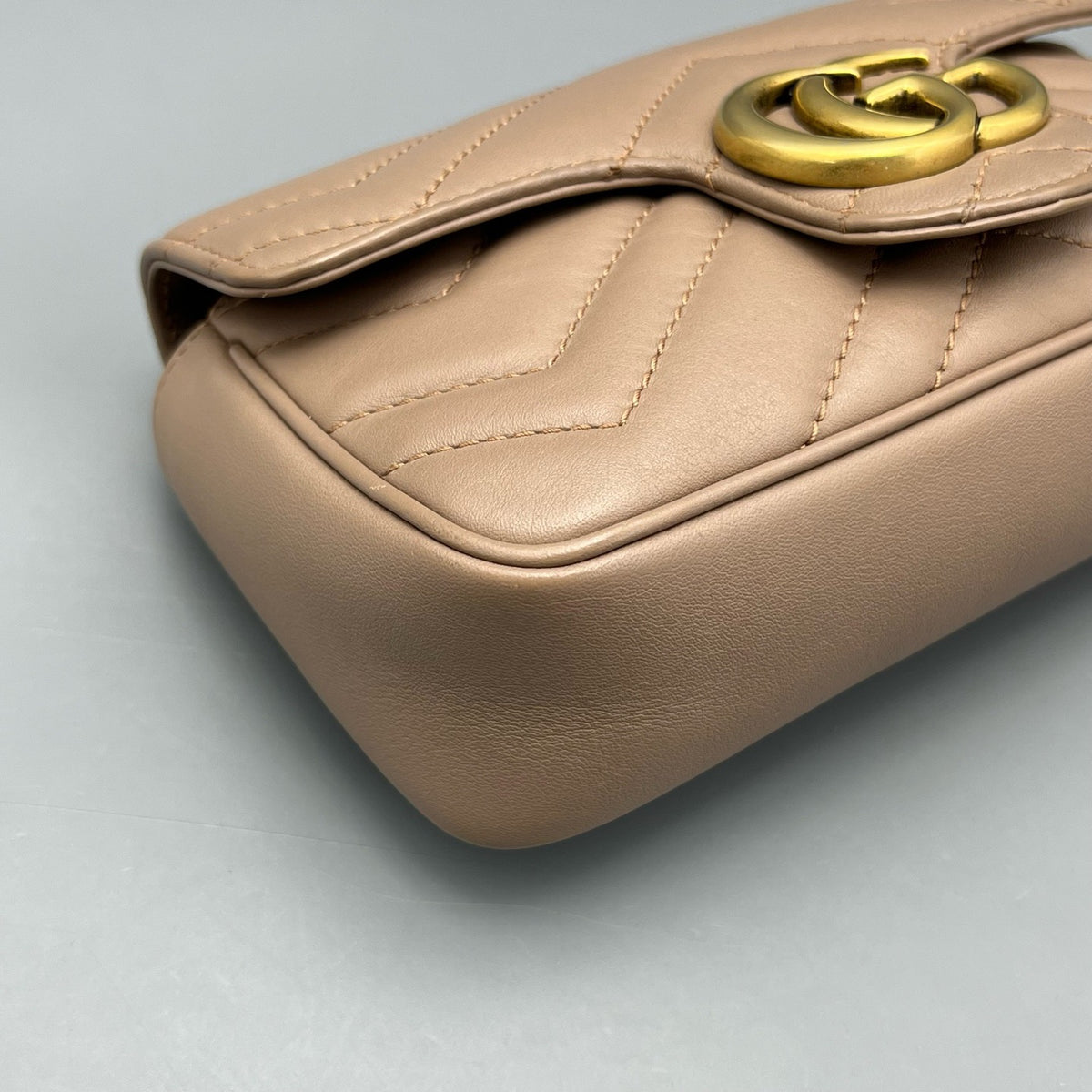 Gucci - GG Marmont Super Mini - Leather - Beige - (mini)
