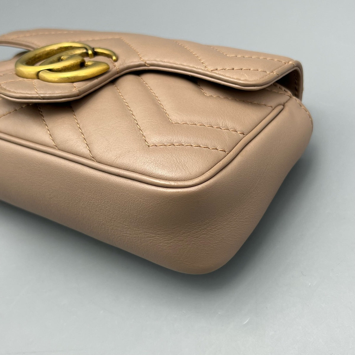 Gucci - GG Marmont Super Mini - Leather - Beige - (mini)