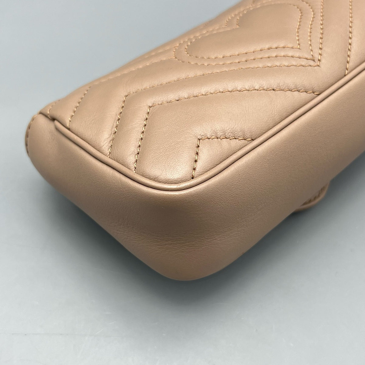 Gucci - GG Marmont Super Mini - Leather - Beige - (mini)