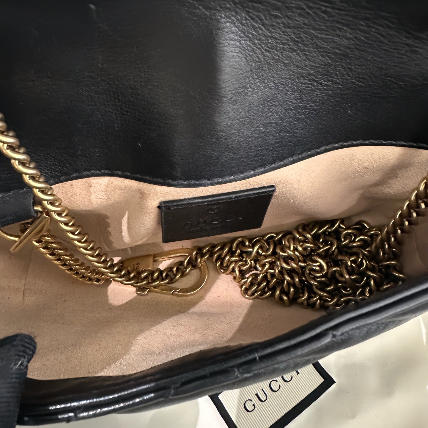 Gucci - GG Marmont Super Mini - Leather - Black - (mini)