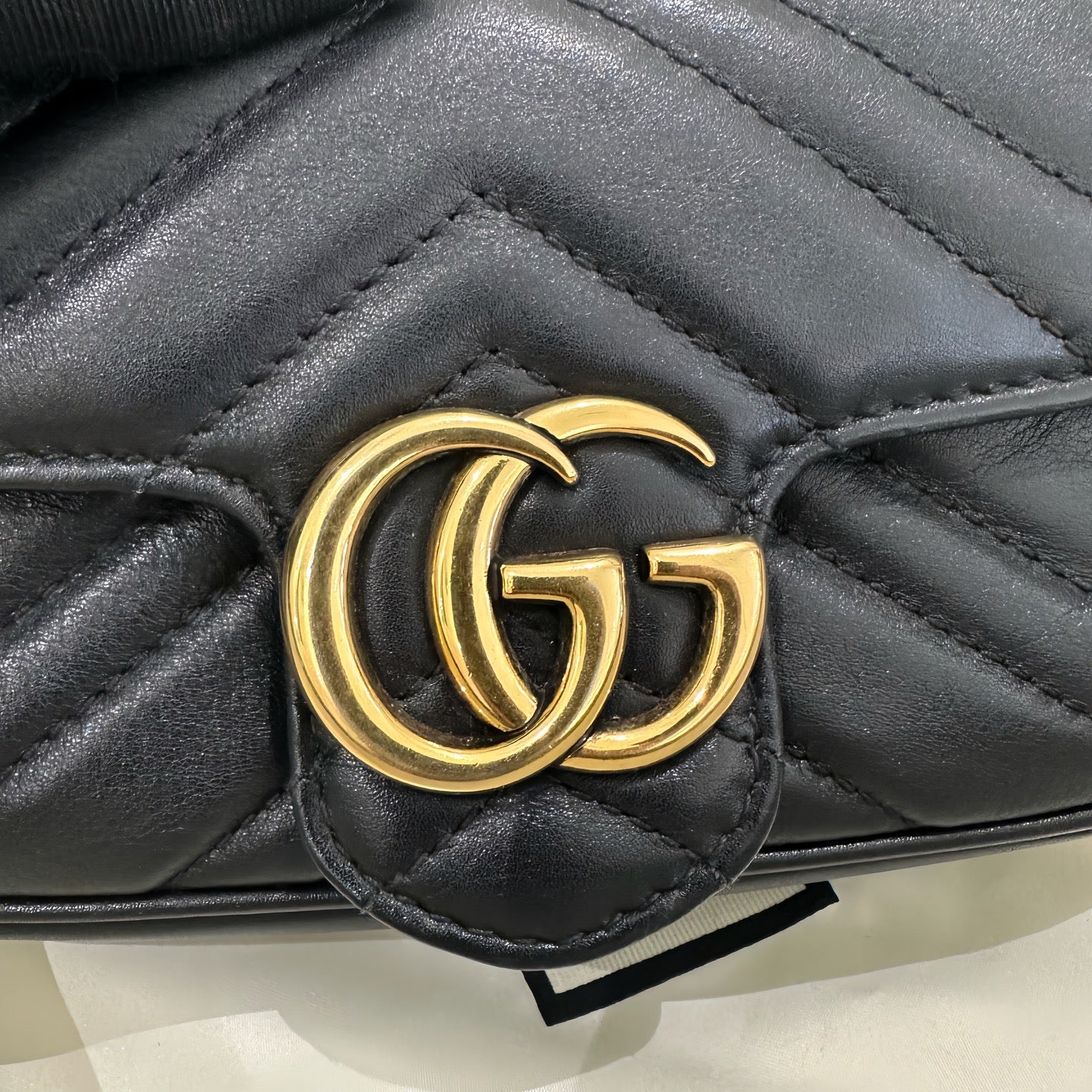 Gucci - GG Marmont Super Mini - Leather - Black - (mini)