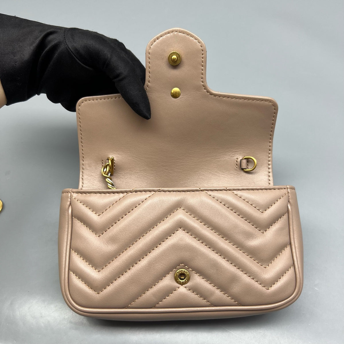 Gucci - GG Marmont Super Mini - Leather - Pink - (mini)