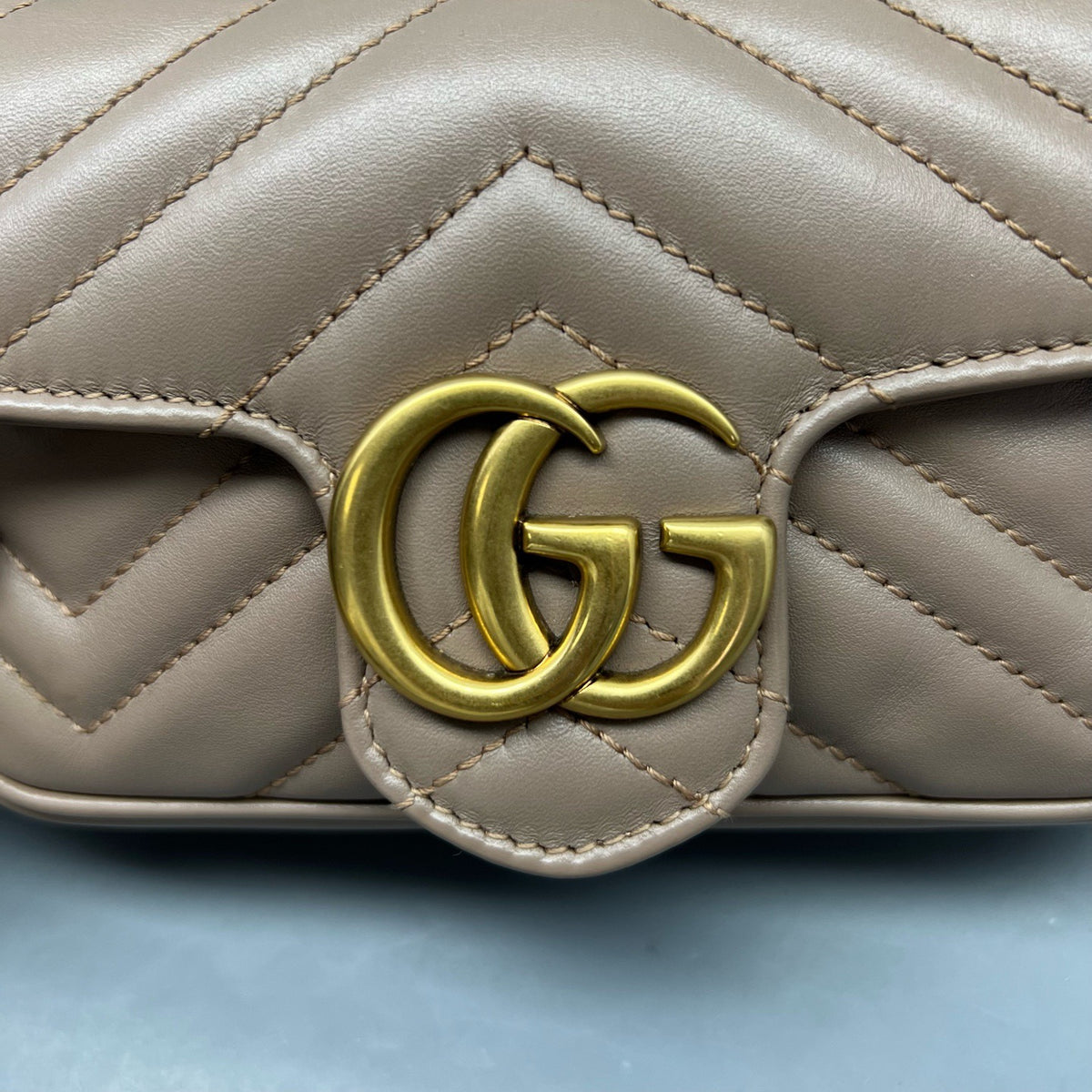 Gucci - GG Marmont Super Mini - Leather - Pink - (mini)