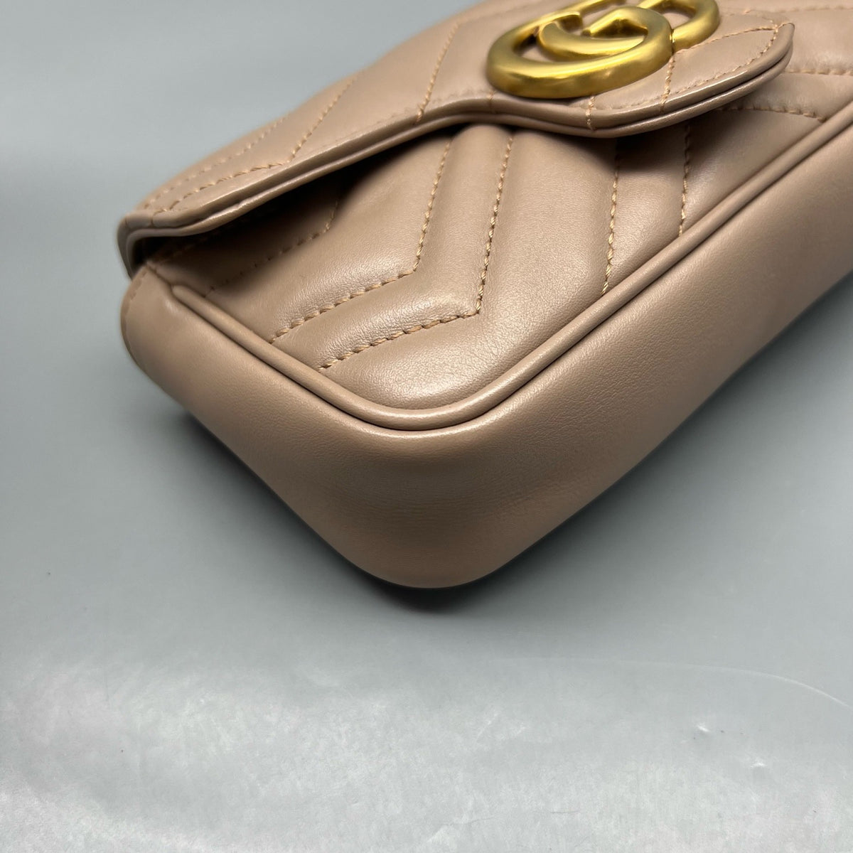 Gucci - GG Marmont Super Mini - Leather - Pink - (mini)
