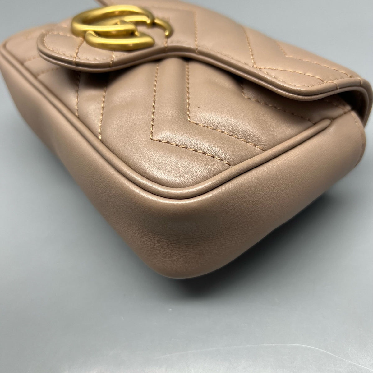 Gucci - GG Marmont Super Mini - Leather - Pink - (mini)