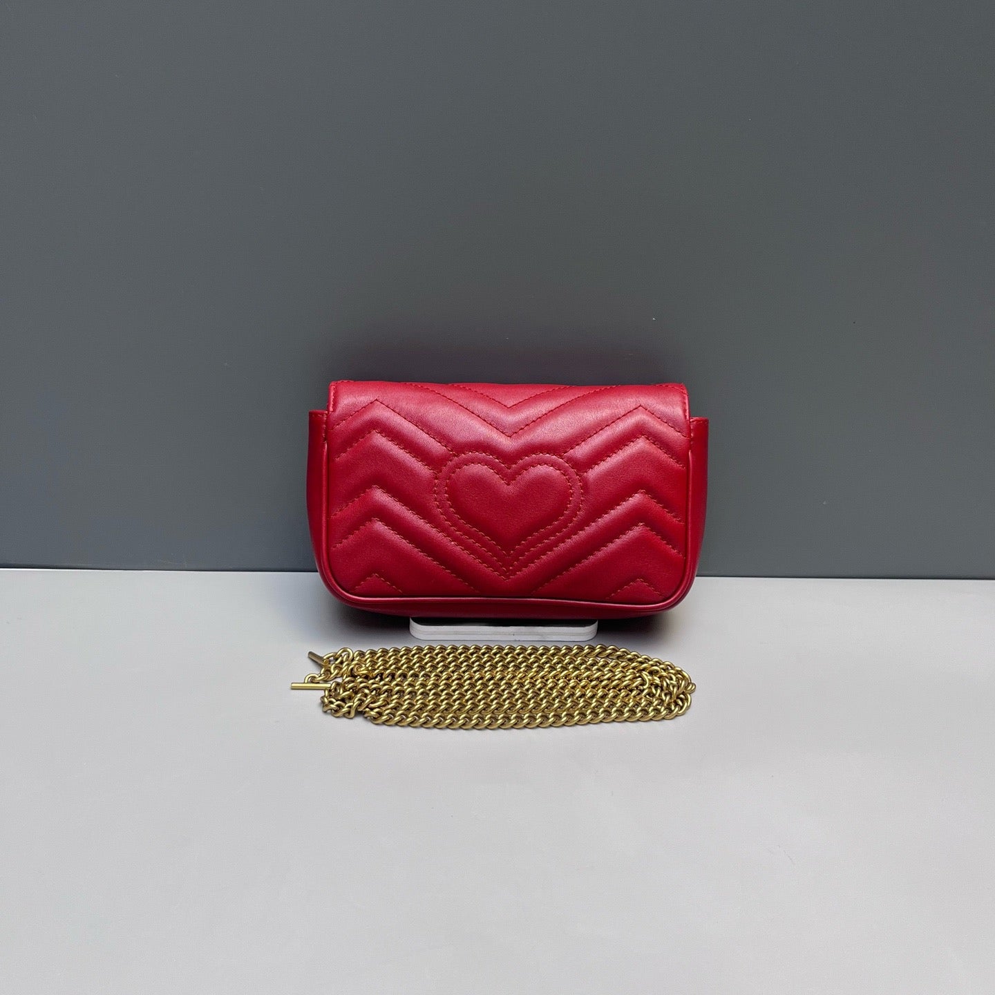 Gucci - GG Marmont Super Mini - Matelassé leather - Red - (mini)