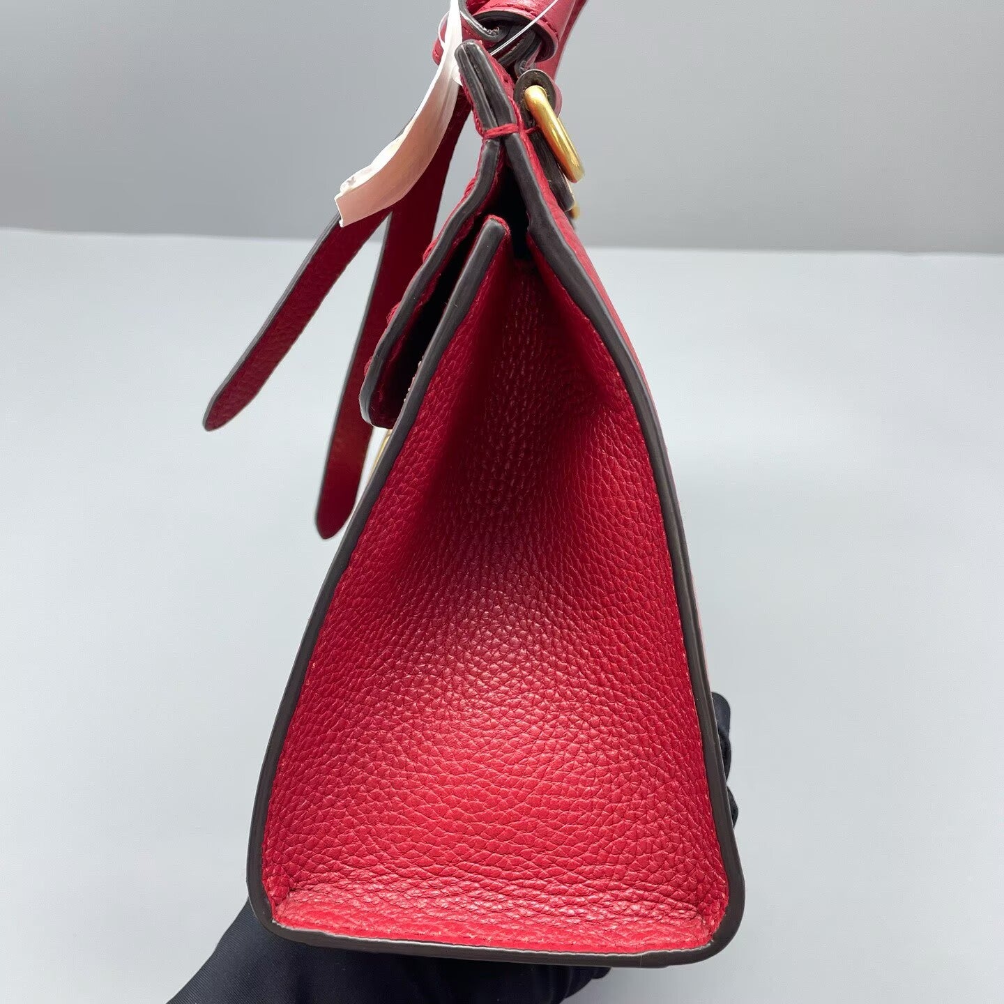 Gucci - GG Marmont Top Handle Bag - Grained leather - Red - (Medium)