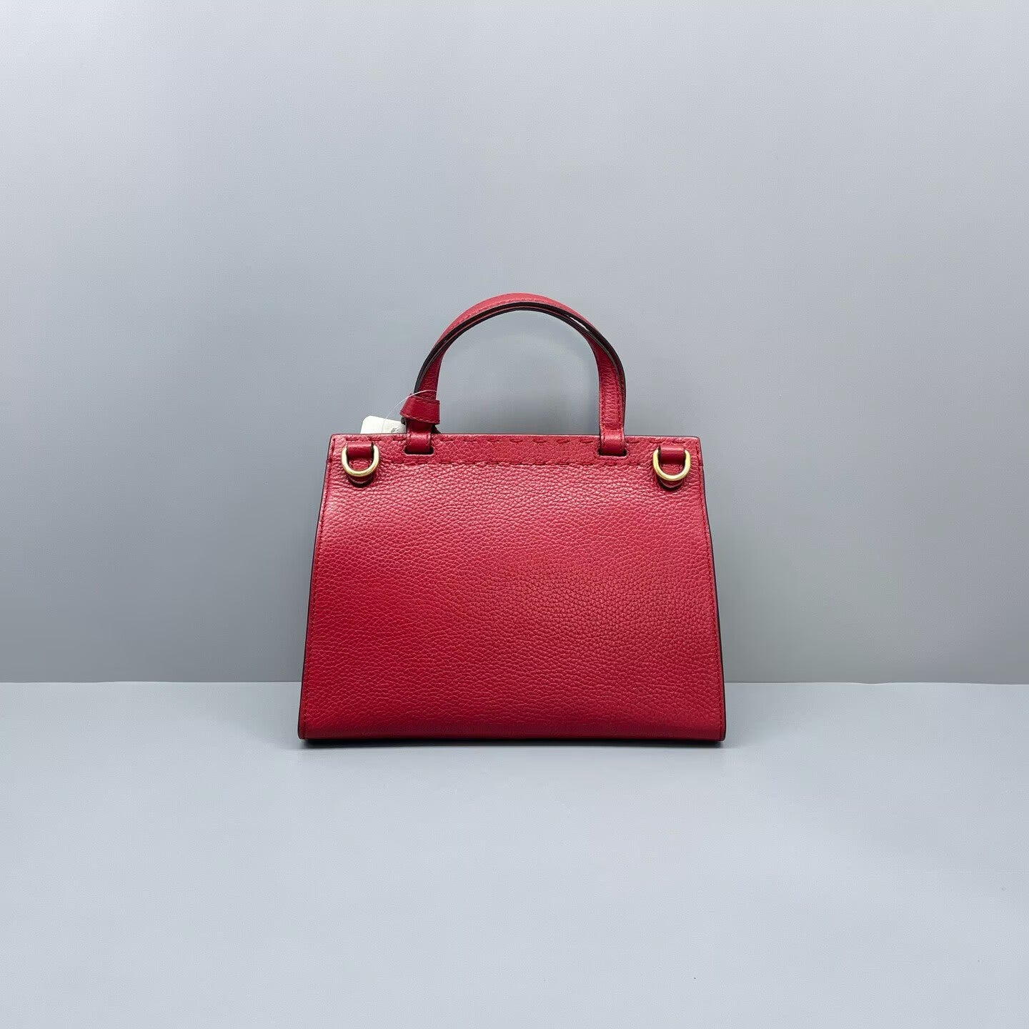Gucci - GG Marmont Top Handle Bag - Grained leather - Red - (Medium)