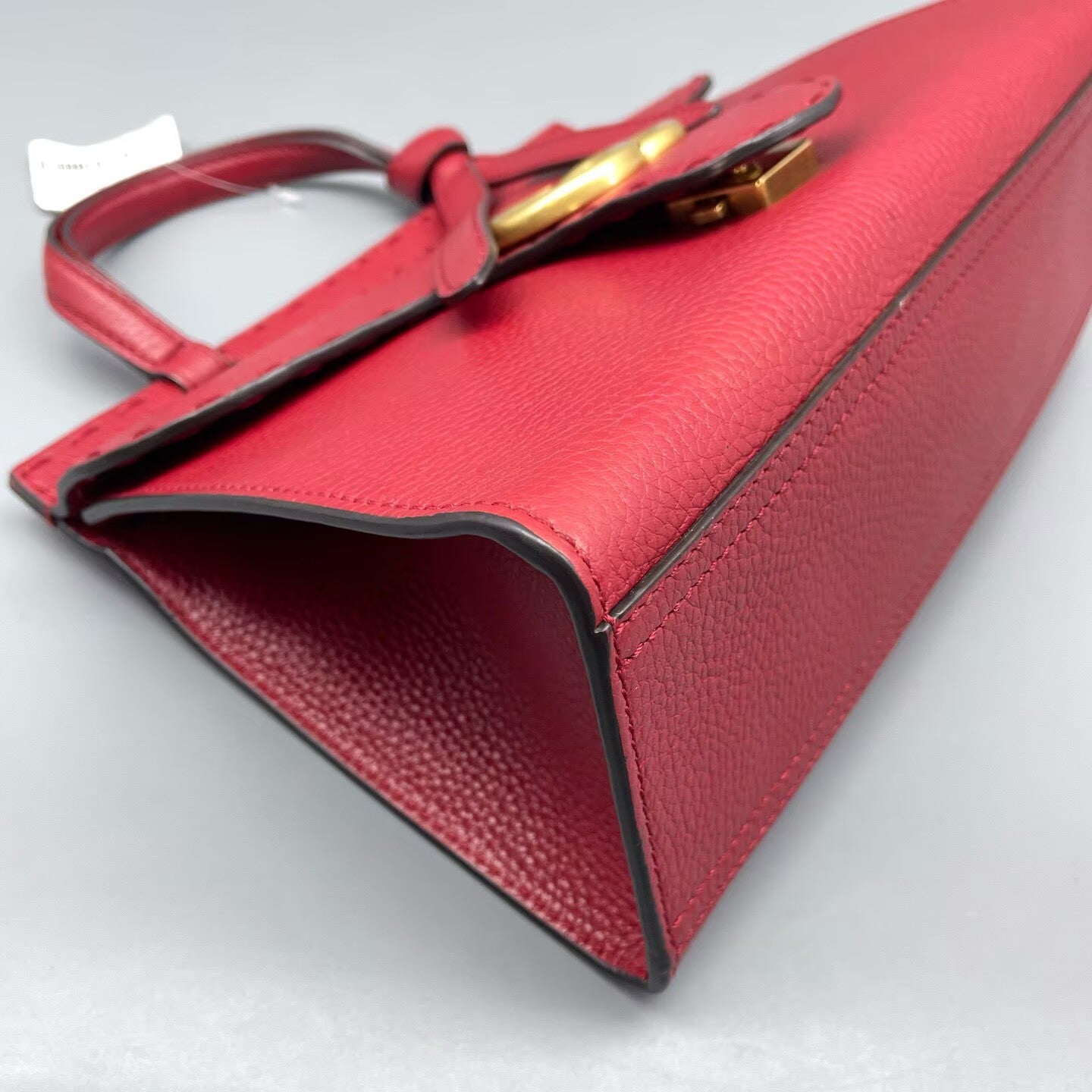Gucci - GG Marmont Top Handle Bag - Grained leather - Red - (Medium)