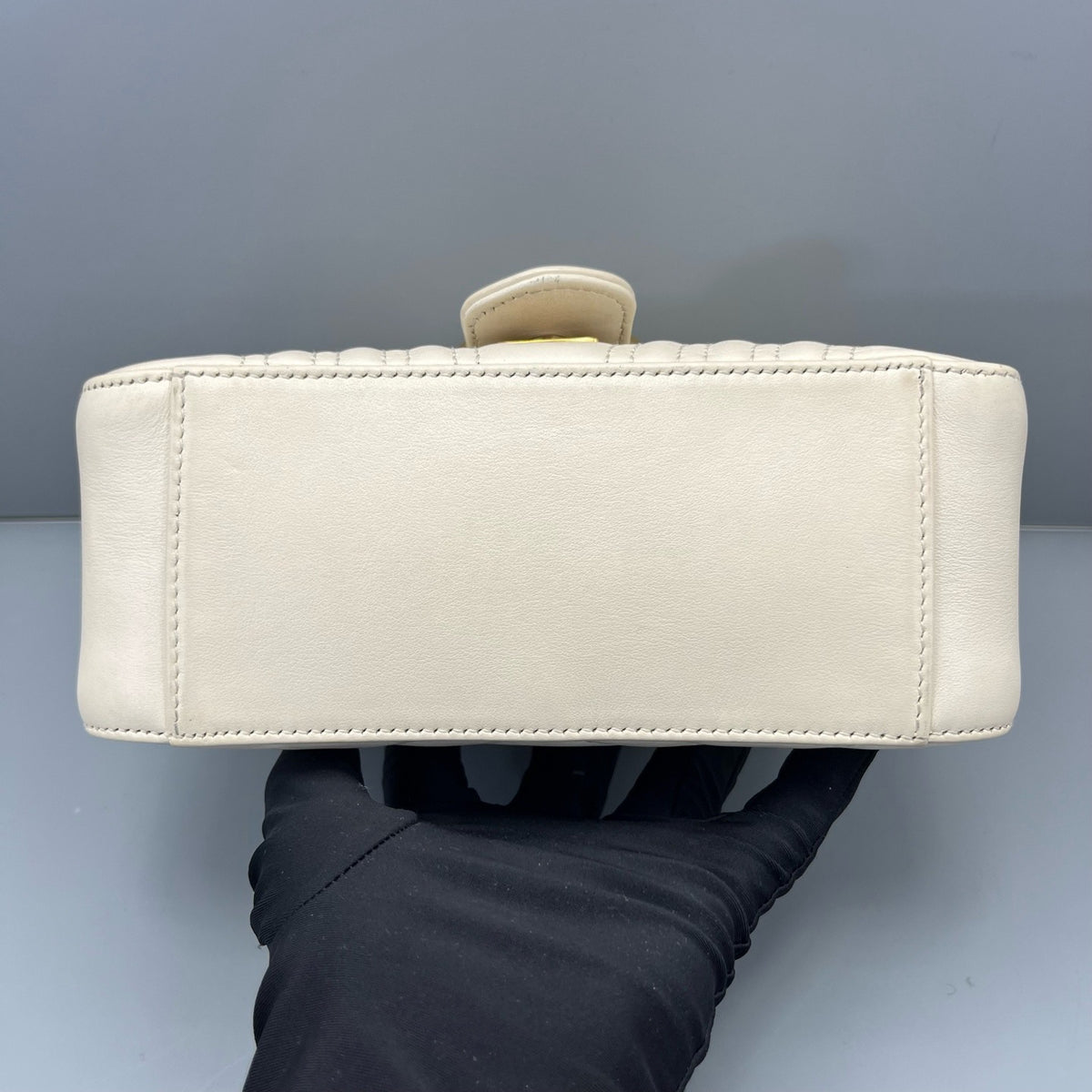 Gucci - GG Marmont Top Handle Mini - Leather - White - (mini)