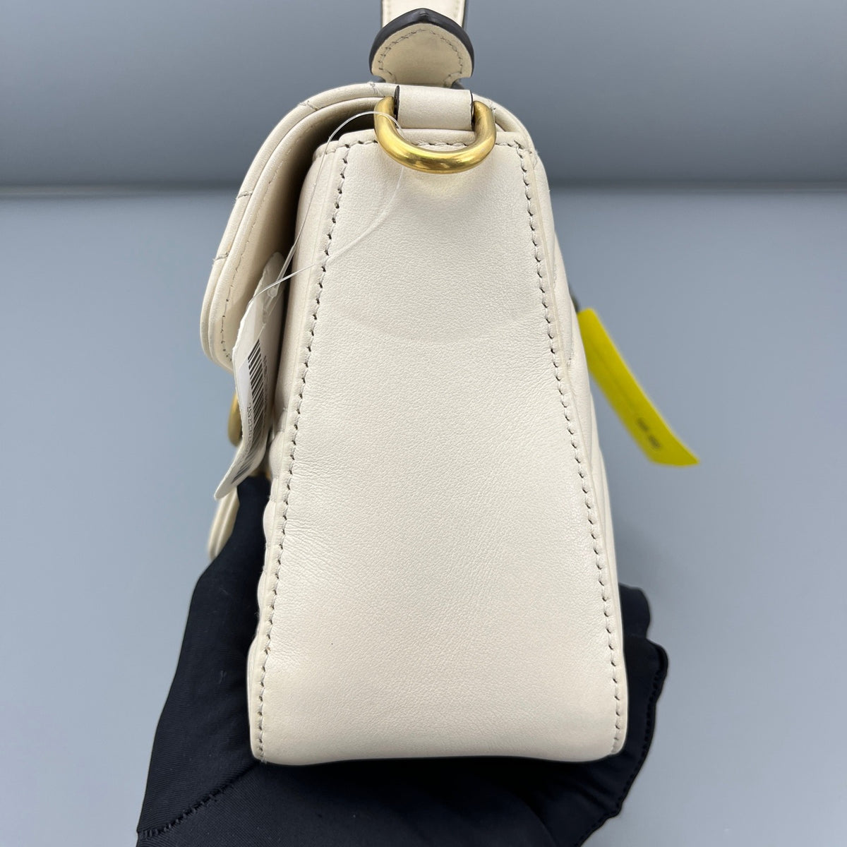 Gucci - GG Marmont Top Handle Mini - Leather - White - (mini)