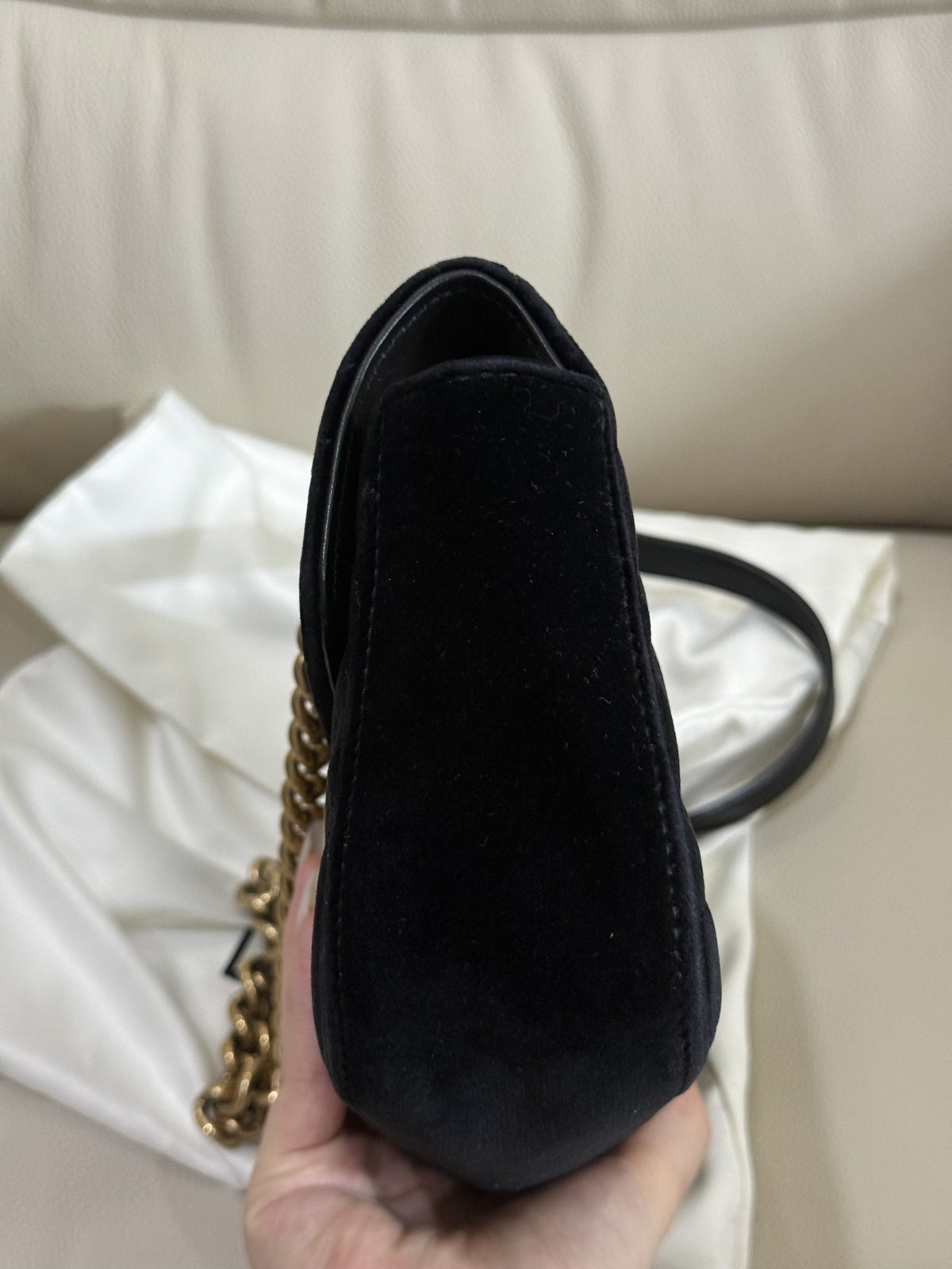 Gucci - GG Marmont - Velvet - Black - (small)