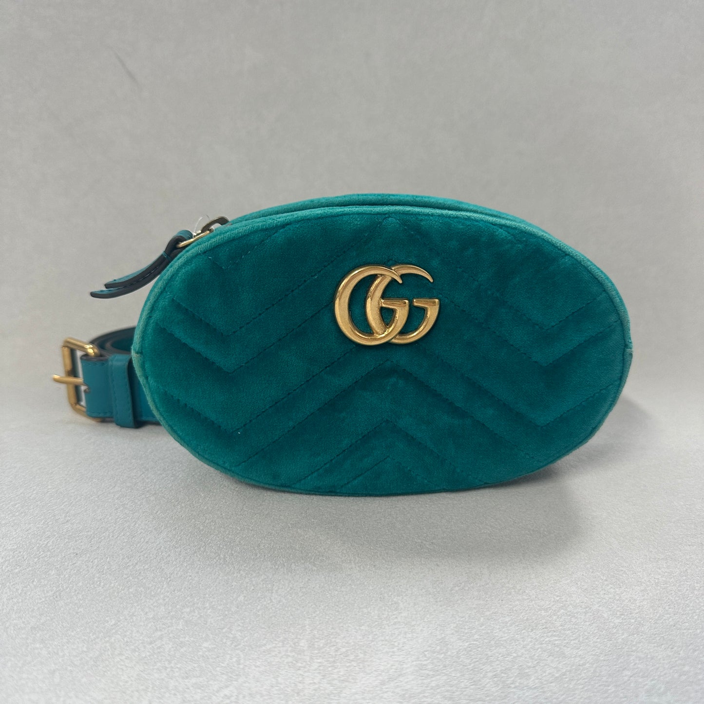 Gucci - GG Marmont - Velvet - Blue - (mini)