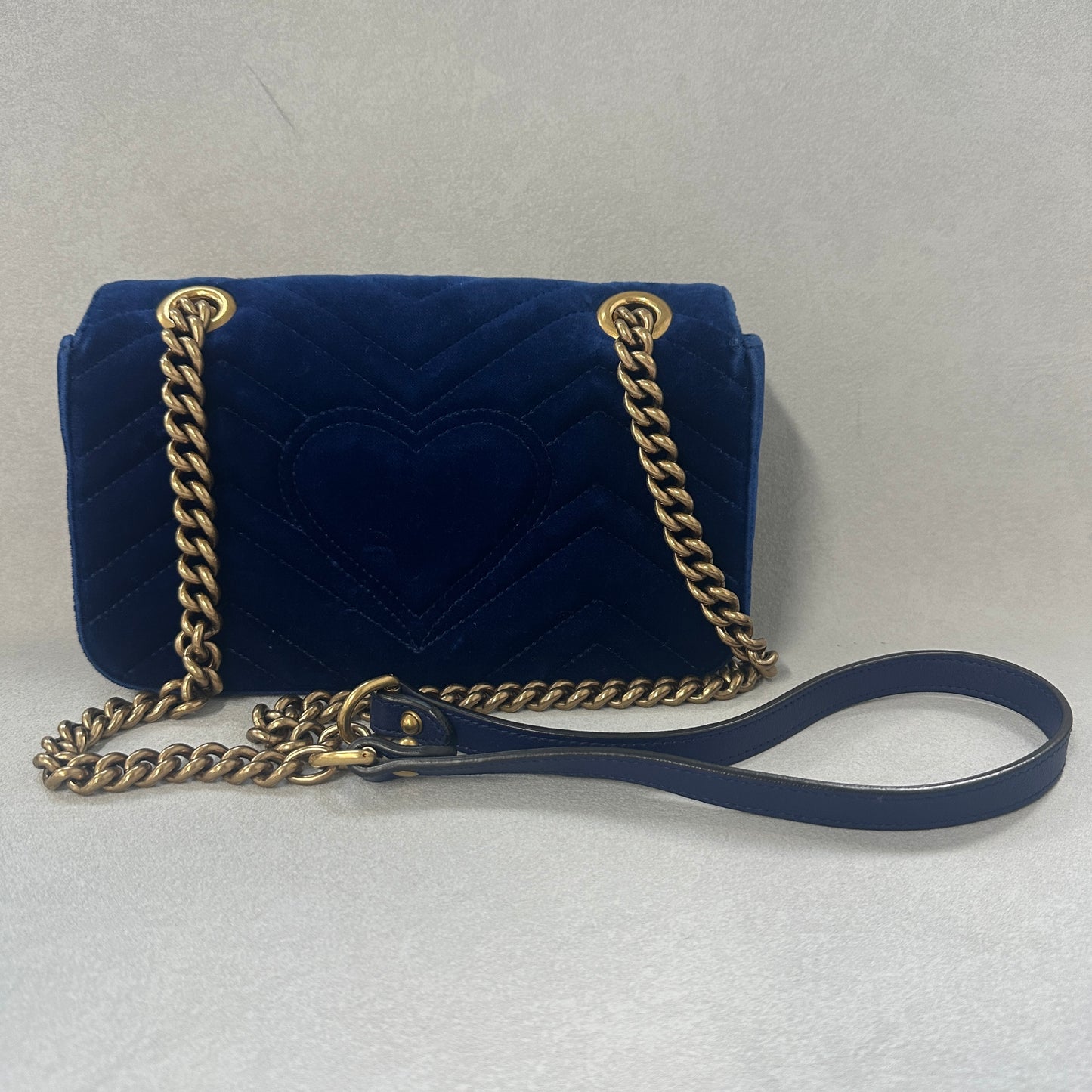 Gucci - GG Marmont - Velvet - Blue - (Mini)