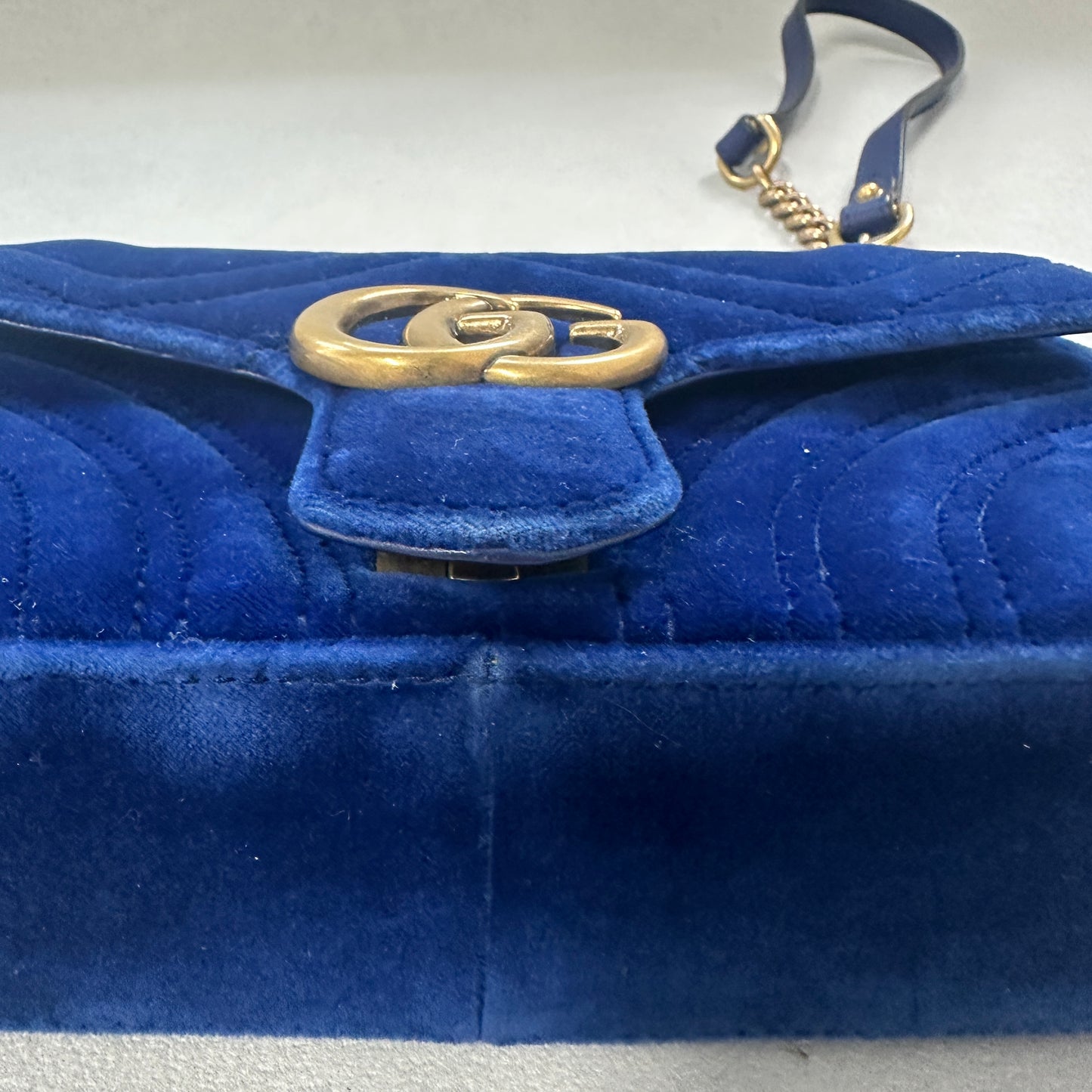 Gucci - GG Marmont - Velvet - Blue - (Mini)