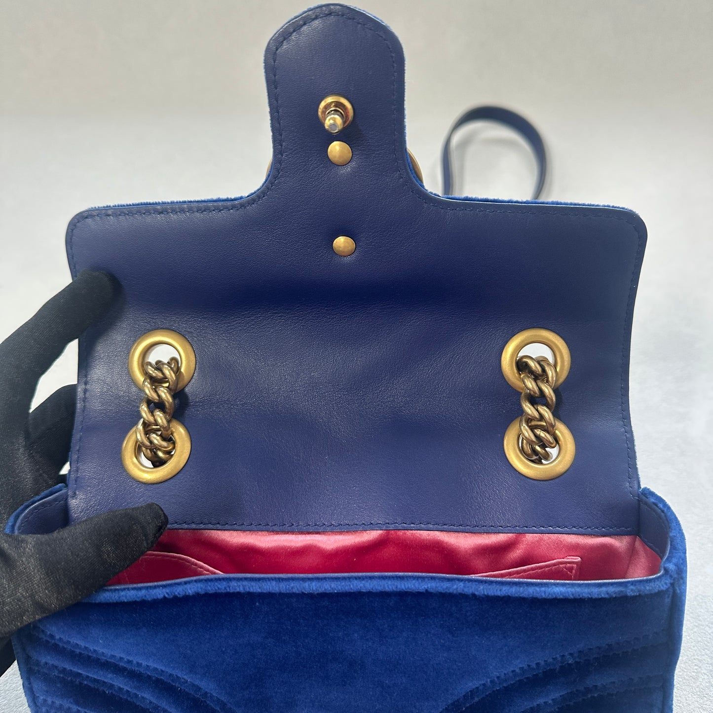 Gucci - GG Marmont - Velvet - Blue - (Mini)