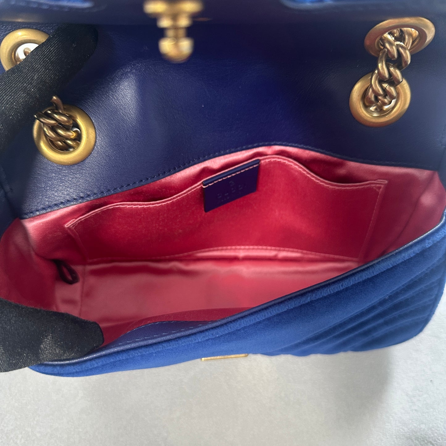 Gucci - GG Marmont - Velvet - Blue - (Mini)