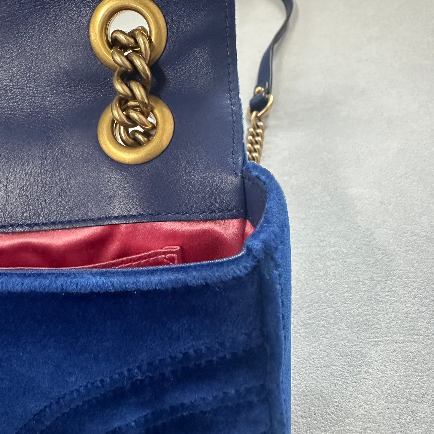 Gucci - GG Marmont - Velvet - Blue - (Mini)