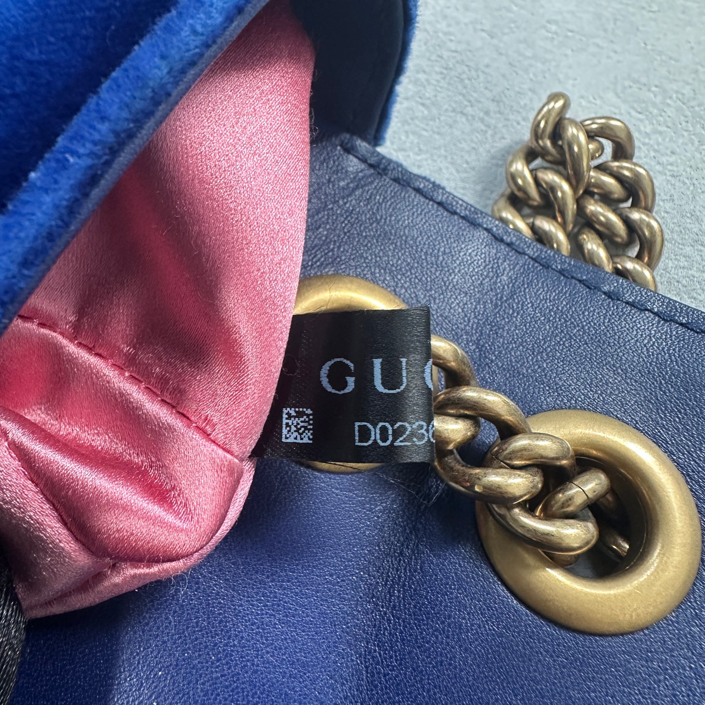 Gucci - GG Marmont - Velvet - Blue - (Mini)