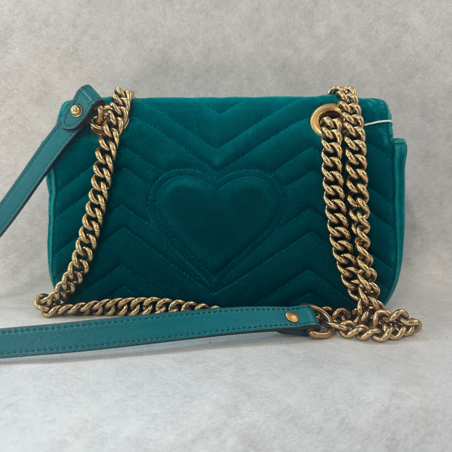 Gucci - GG Marmont - Velvet - Blue - (small)