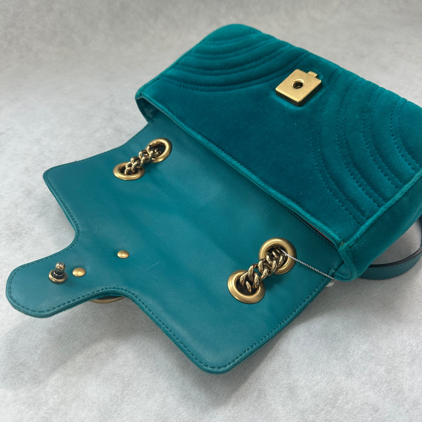 Gucci - GG Marmont - Velvet - Blue - (small)