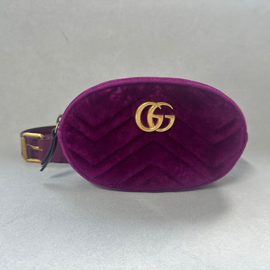 Gucci - GG Marmont - Velvet - Purple - (mini)