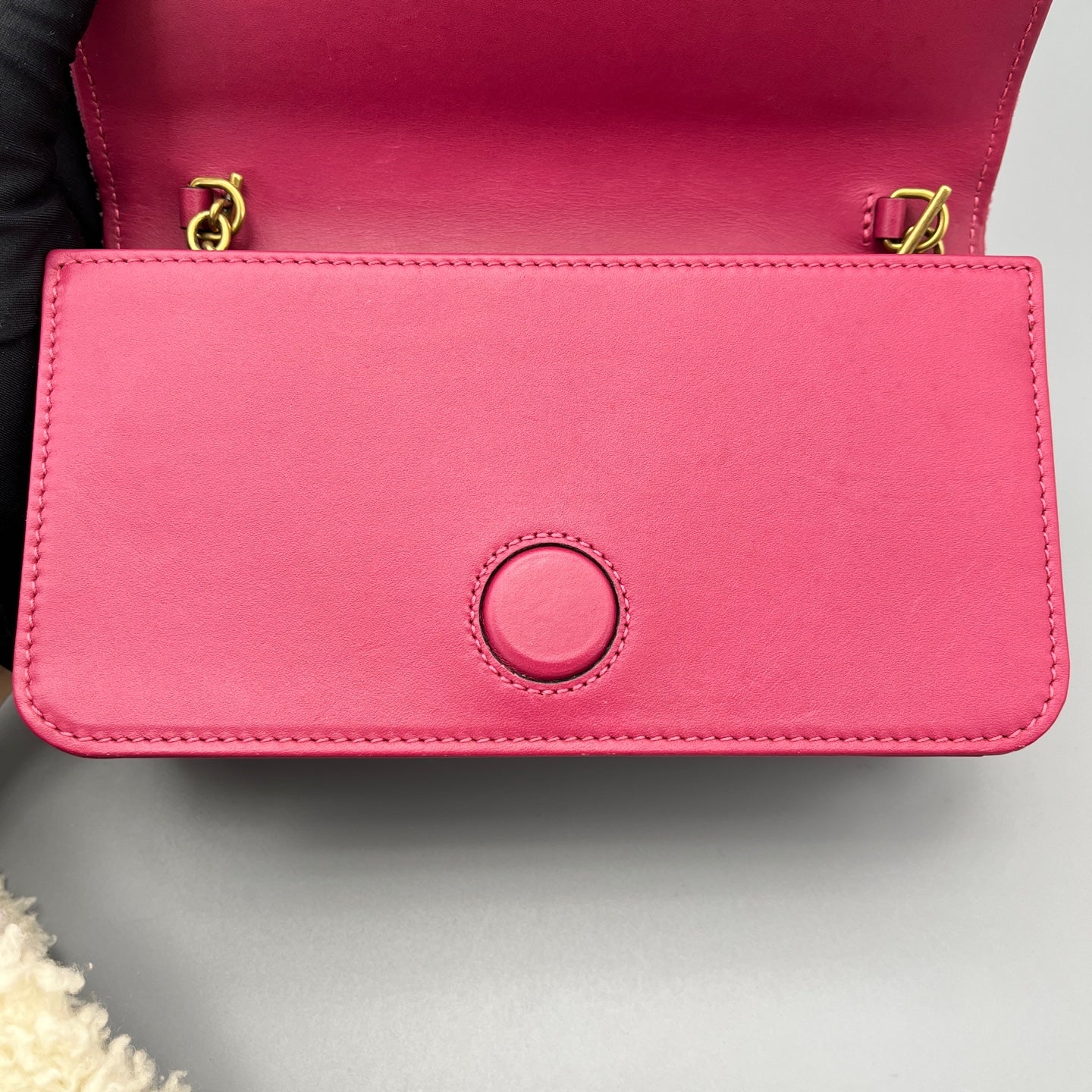 Gucci - GG Marmont Velvet Wallet on Chain with Crystal and Sequin Embellishments - Velvet and Leather - Pink - (mini)