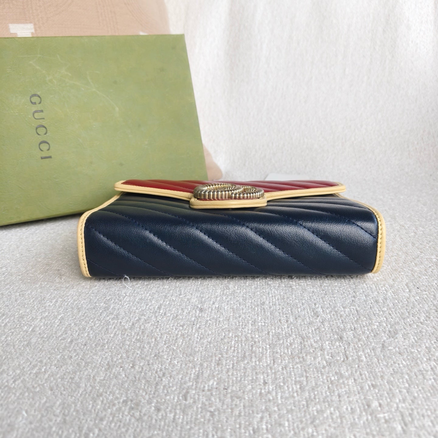 Gucci - GG Marmont Wallet on Chain (WOC) - Leather - Multicolour - (mini)