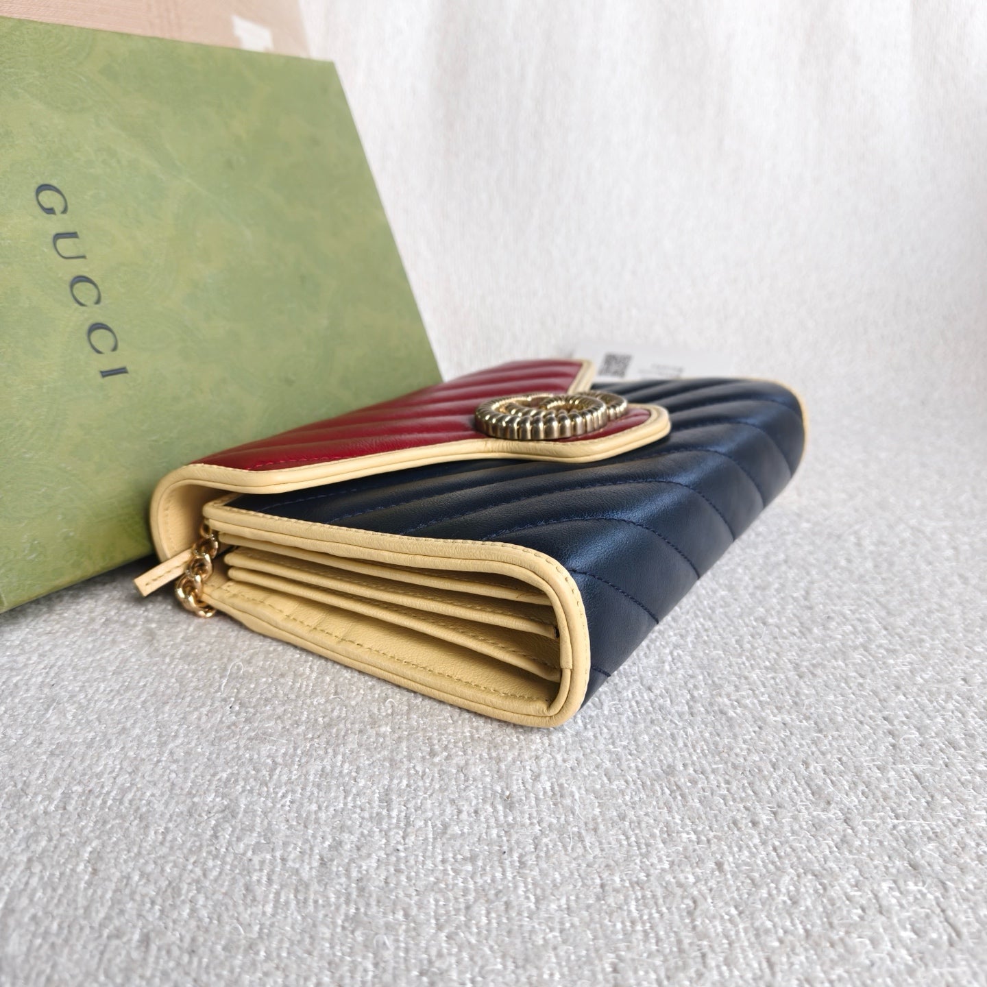 Gucci - GG Marmont Wallet on Chain (WOC) - Leather - Multicolour - (mini)